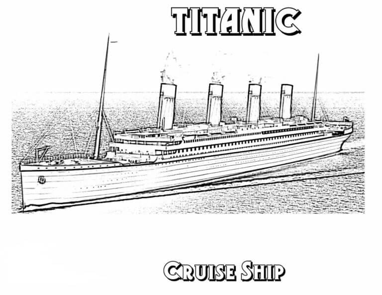 Dibujos de Gran Crucero Titanic para colorear
