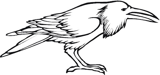 Dibujos de Gran Cuervo para colorear