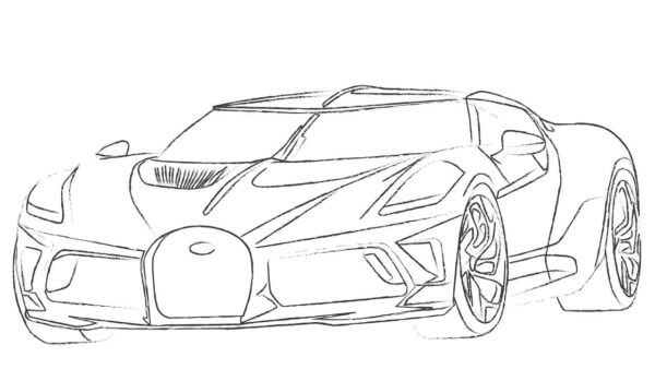 Gran Dibujo Lamborghini para colorir