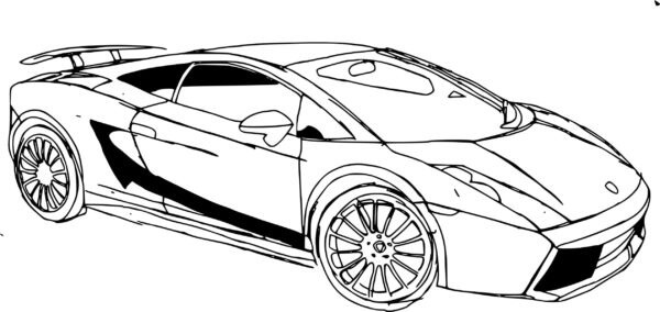 Dibujos de Gran Lamborghini para colorear