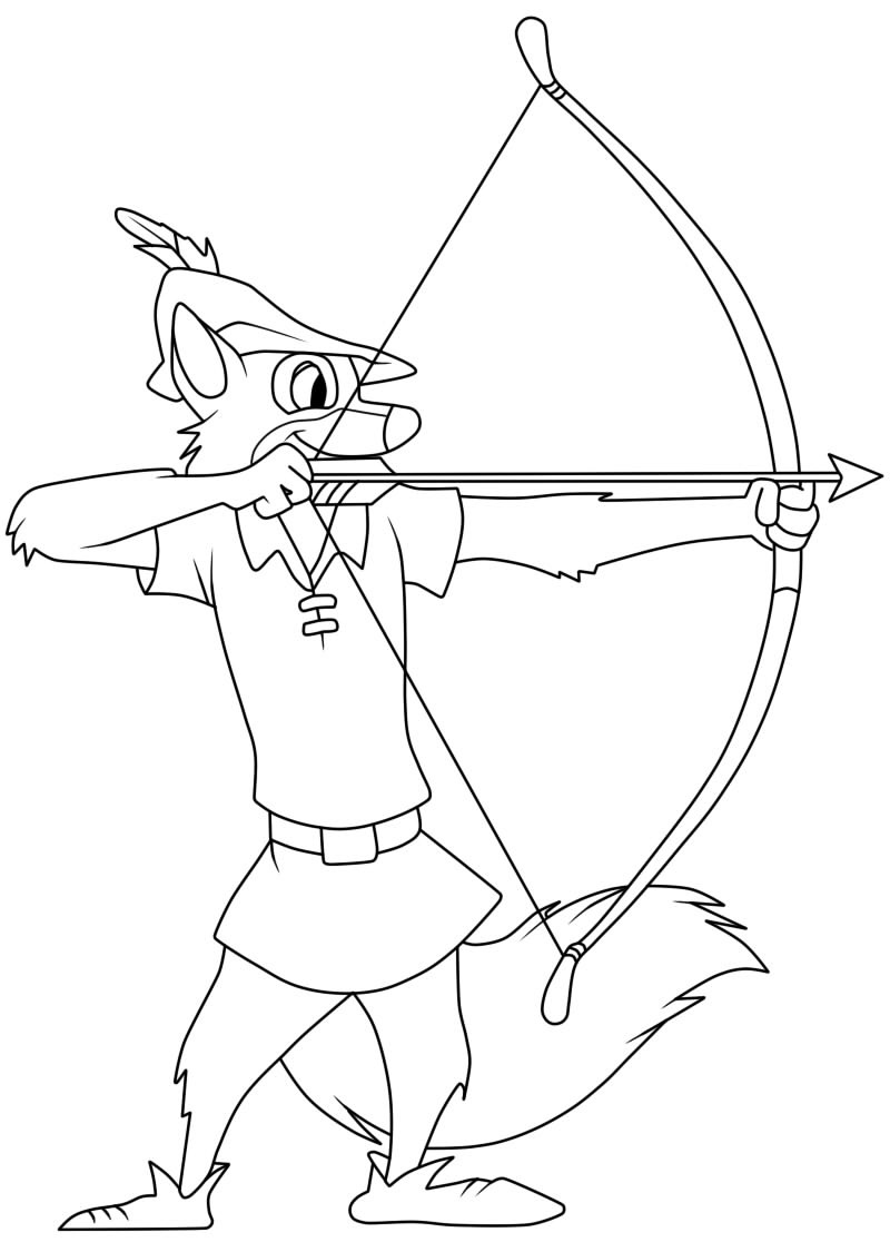 Dibujos de Gran Robin Hood para colorear
