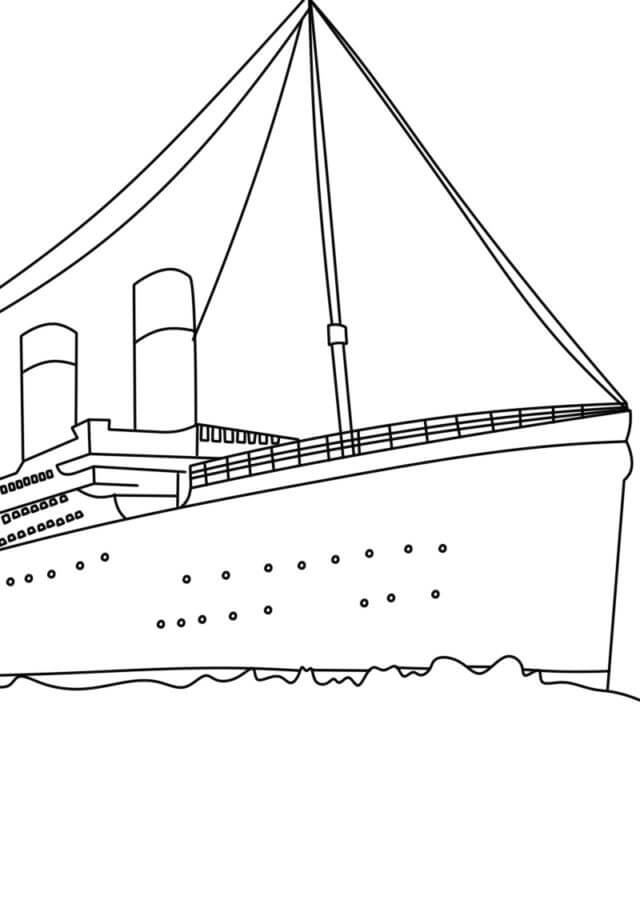 Gran Titanic para colorir