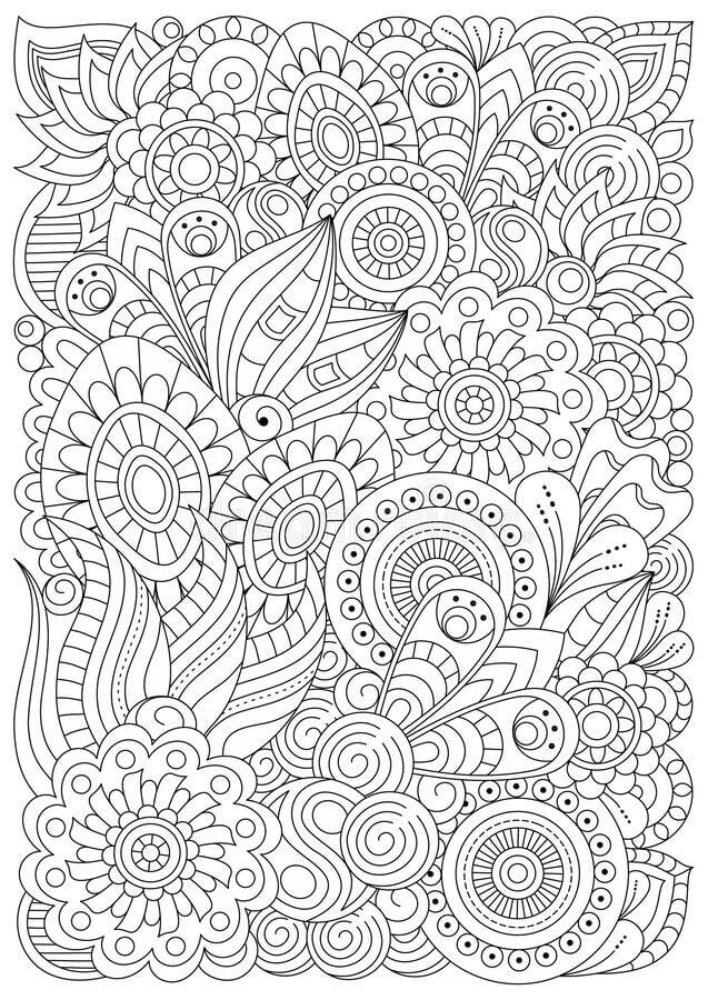 Gran Zentangle para colorir