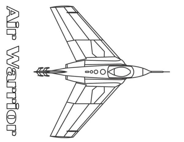 Dibujos de Guerra Aérea para colorear