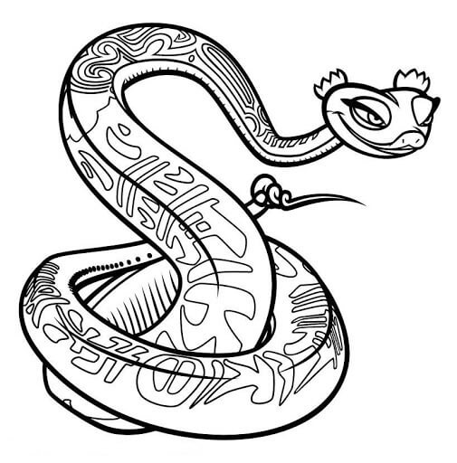 Hermana Serpiente para colorir