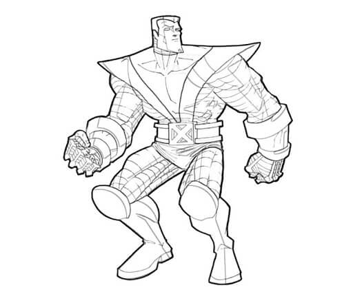Hombre De Metal De X-Men para colorir