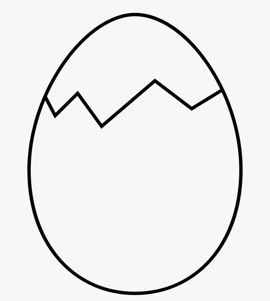Dibujos de Huevo Roto para colorear