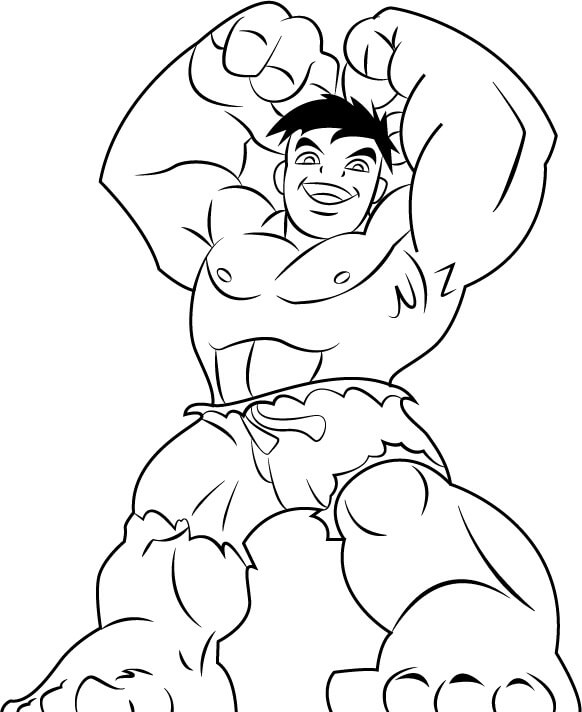 Dibujos de Hulk para colorear