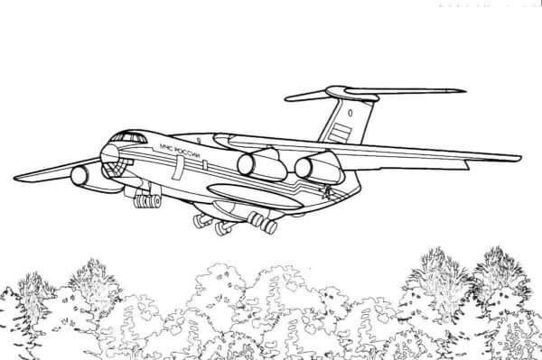 IL-76 para colorir
