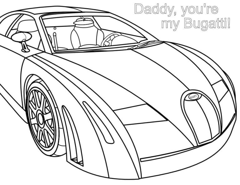 Idea Libre De Bugatti para colorir
