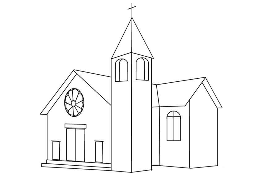 Dibujos de Iglesia Perfecta para colorear