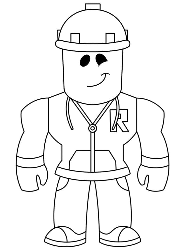 Dibujos de Imagen de Videojuego Roblox para colorear