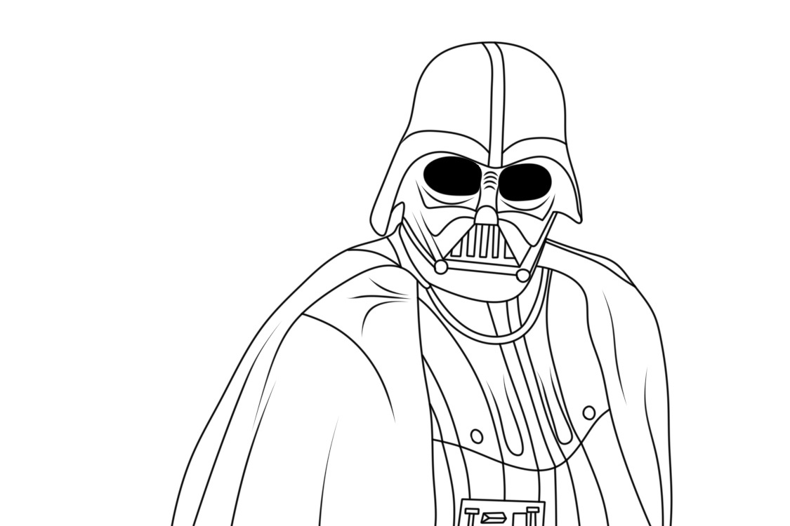 Dibujos de Impresionante Darth Vader para colorear