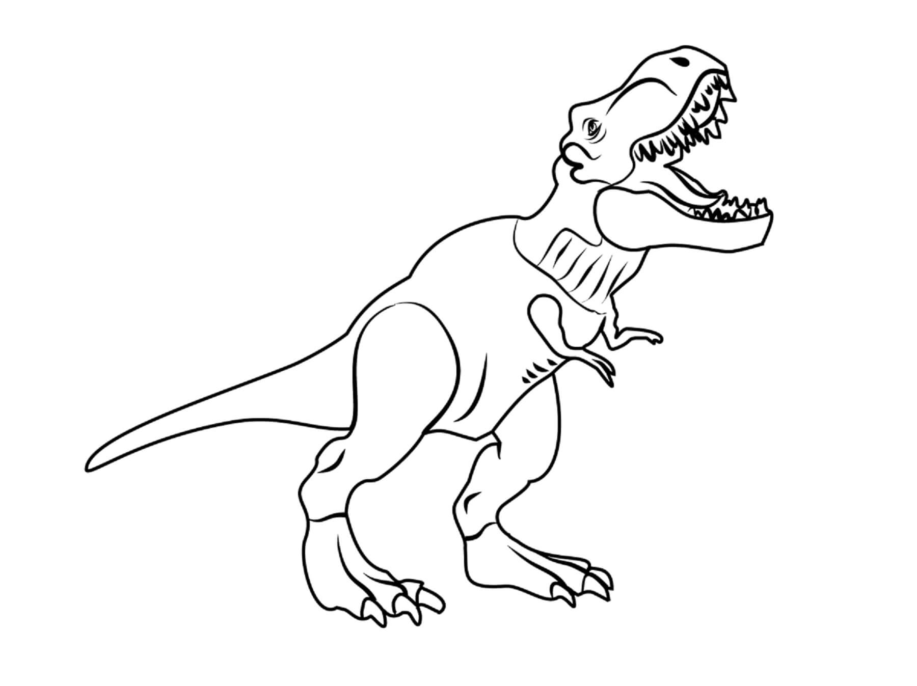 T-Rex para colorear