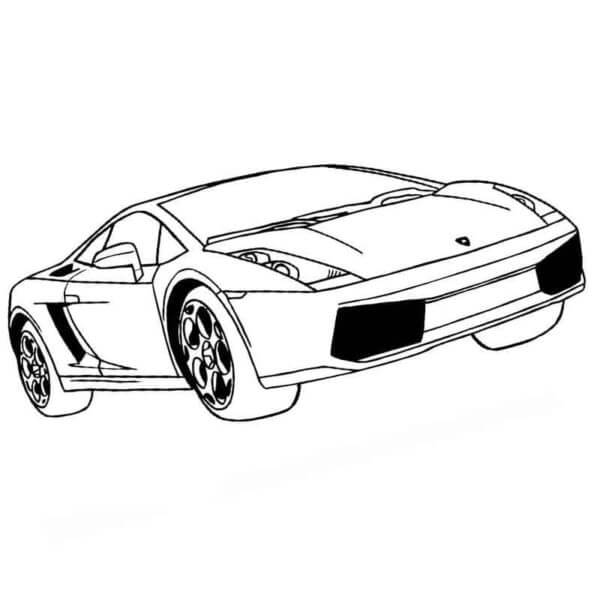 Dibujos de Increíble Lamborghini para colorear