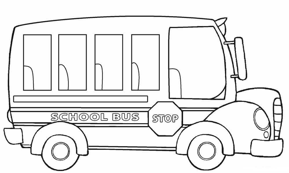 Dibujos de Increíble Autobús Escolar para colorear