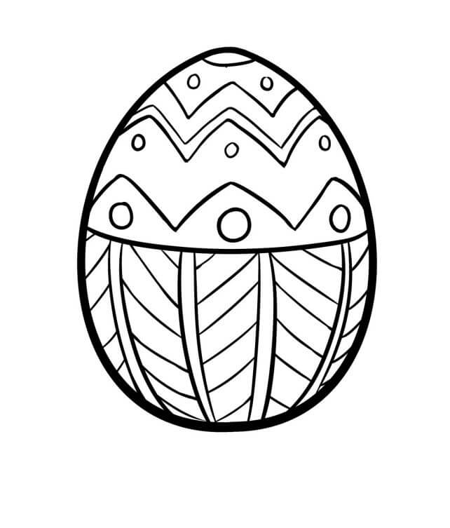 Increíble Huevo de Pascua para colorir