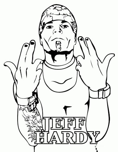 Jeff Hardy para colorir