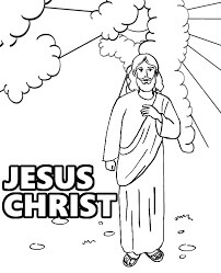 Dibujos de Jesucristo - Hijo de Dios para colorear
