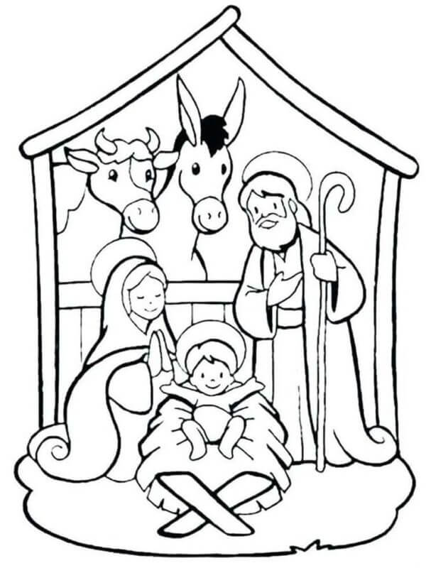 Dibujos de Jesús Nació Como Hombre Para Sanar a Toda La Humanidad para colorear