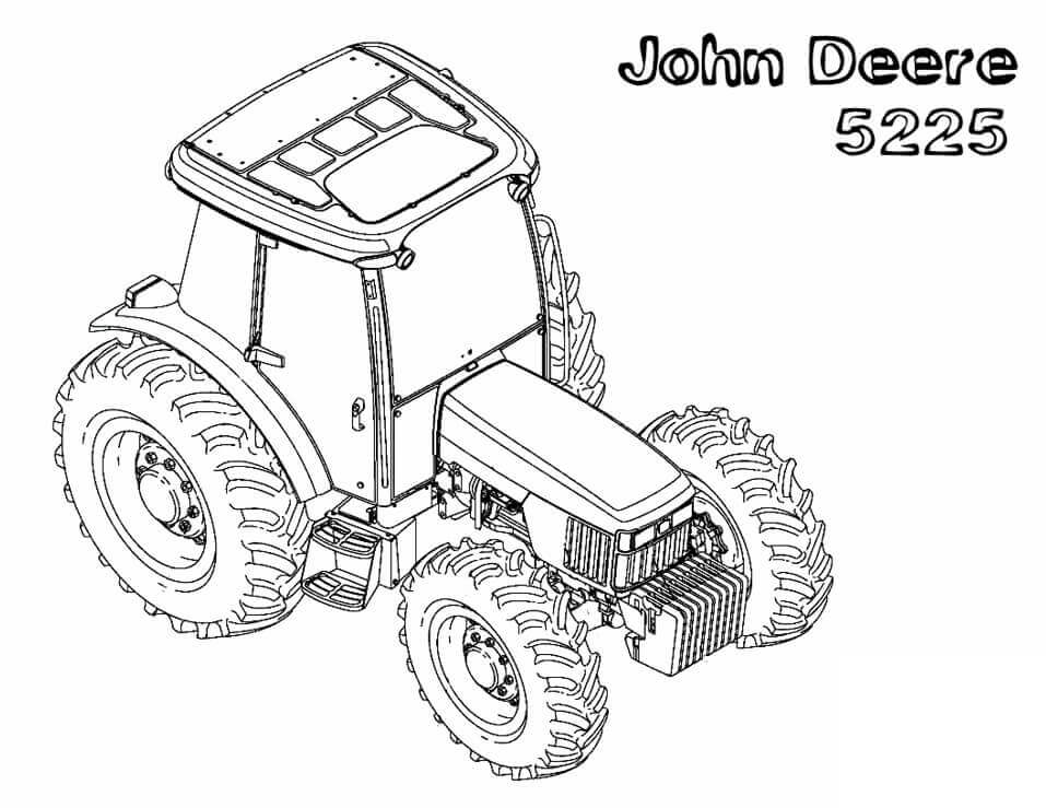 John Deere 5225 para colorir