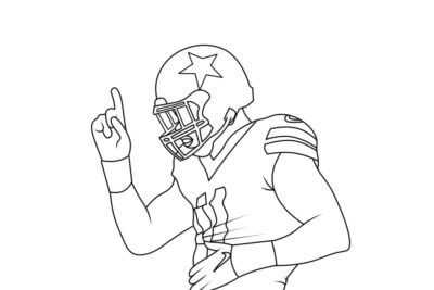 Dibujos de Jugador De Los Dallas Cowboys para colorear