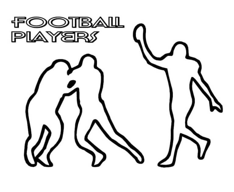 Jugadores De Futbol para colorir