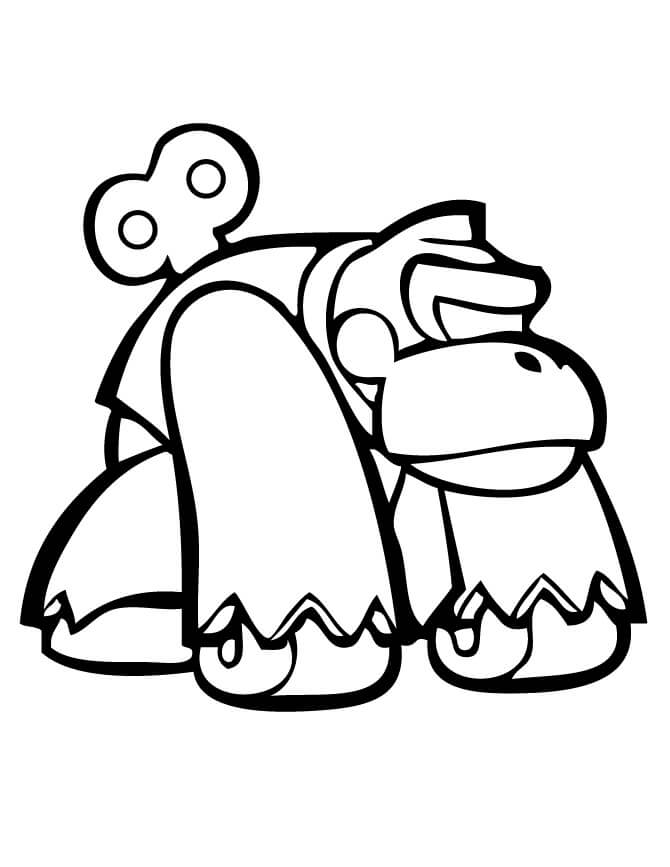 Dibujos de Juguete Donkey Kong para colorear