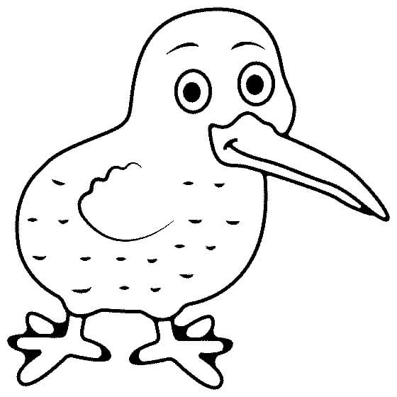Kiwi Bird en Línea para colorir