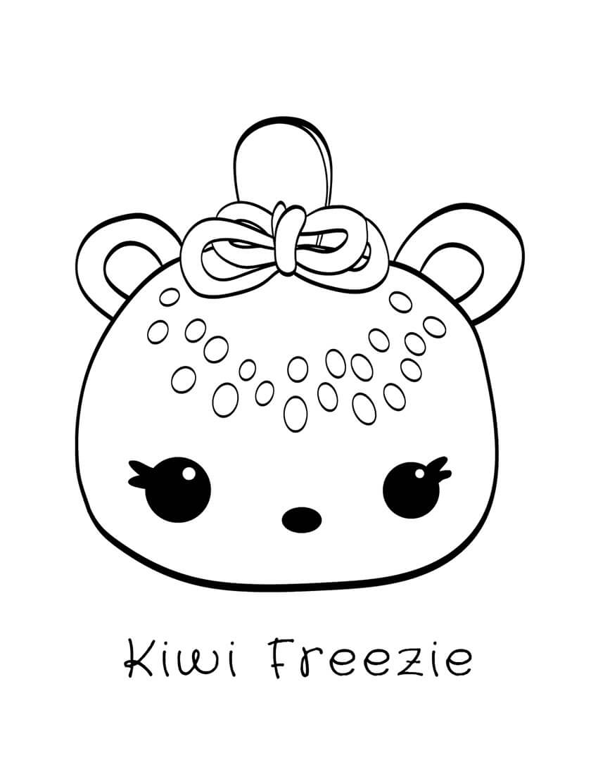 Dibujos de Kiwi Freezie en Num Noms para colorear