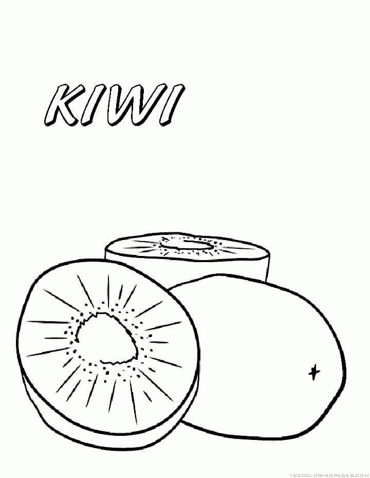 Dibujos de Kiwi Increíble para colorear