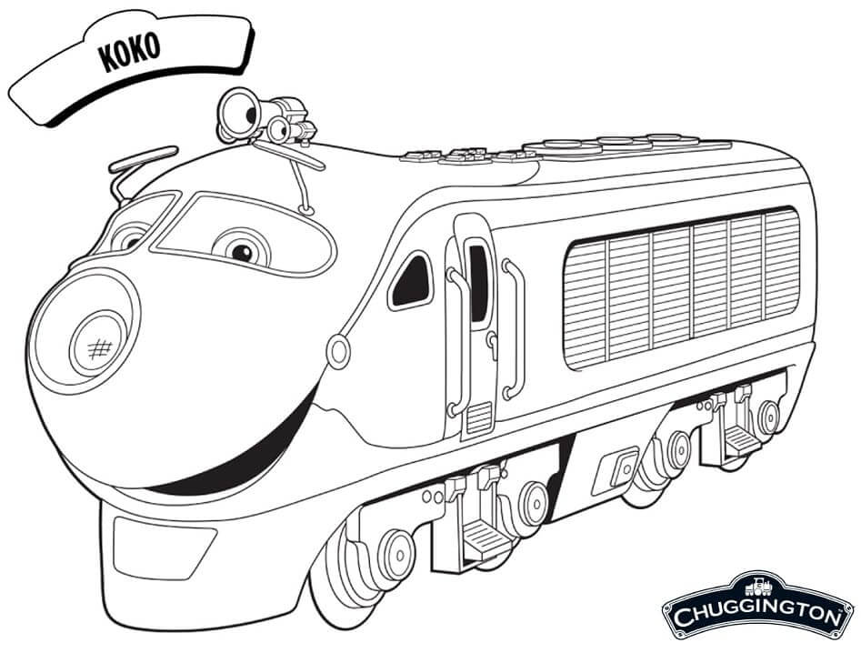 Koko en Chuggington para colorir