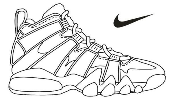 Dibujos de La Mayoría De Las Zapatillas Nike Para Correr para colorear
