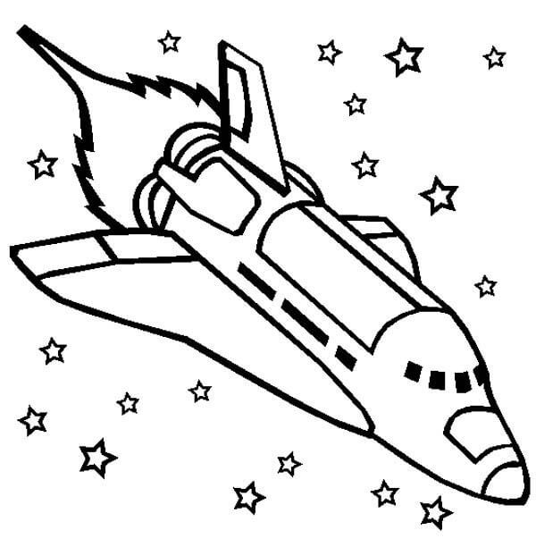 Dibujos de La nave Espacial del Transbordador Espacial para colorear