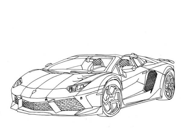 Lamborghini 1 para colorir