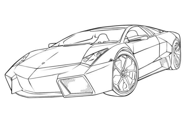 Lamborghini 10 para colorir