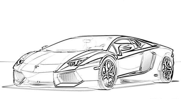 Lamborghini 13 para colorir