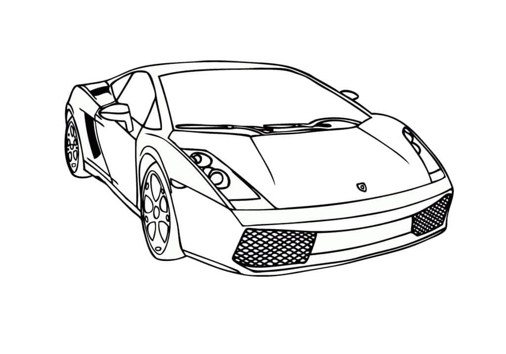 Lamborghini 21 para colorir