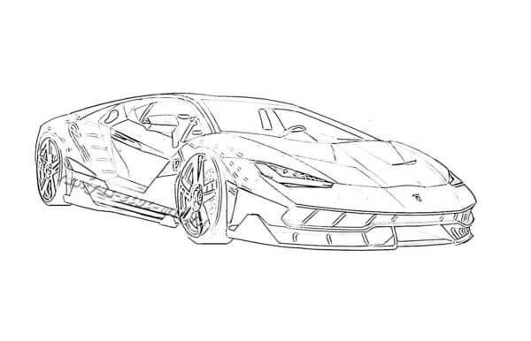 Lamborghini 5 para colorir