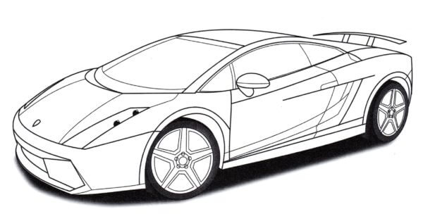 Dibujos de Lamborghini 9 para colorear