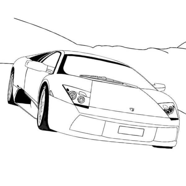 Lamborghini Dibujo Gratis para colorir