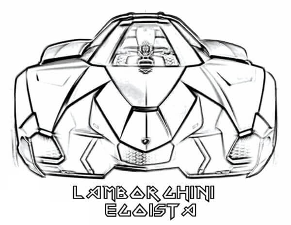 Lamborghini Egoísta para colorir