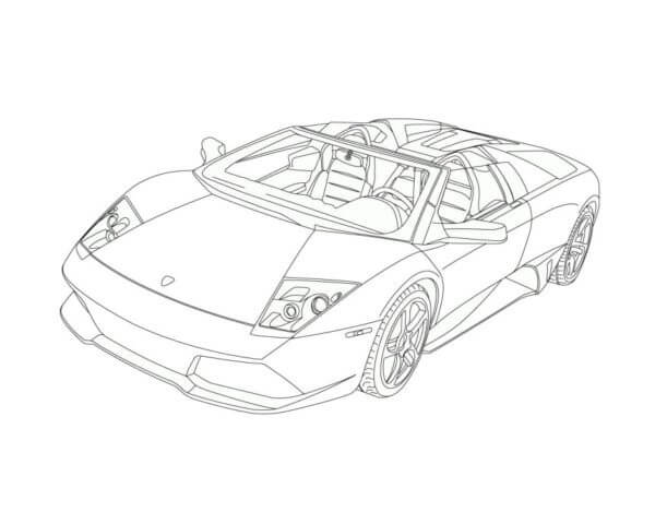 Lamborghini Gallardo Básico para colorir