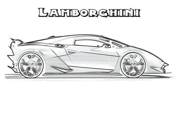 Dibujos de Lamborghini Gráficos Gratis para colorear