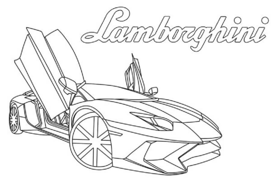 Lamborghini Huracán para colorir