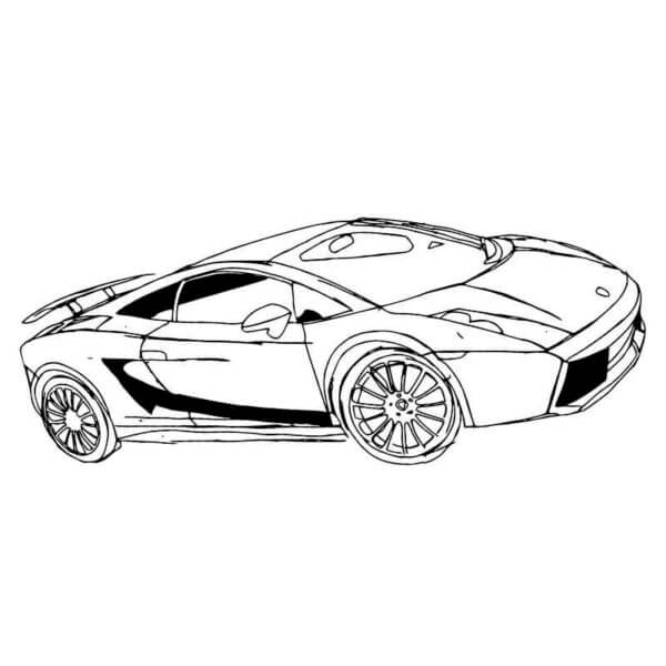 Dibujos de Lamborghini Muy Sorprendente para colorear