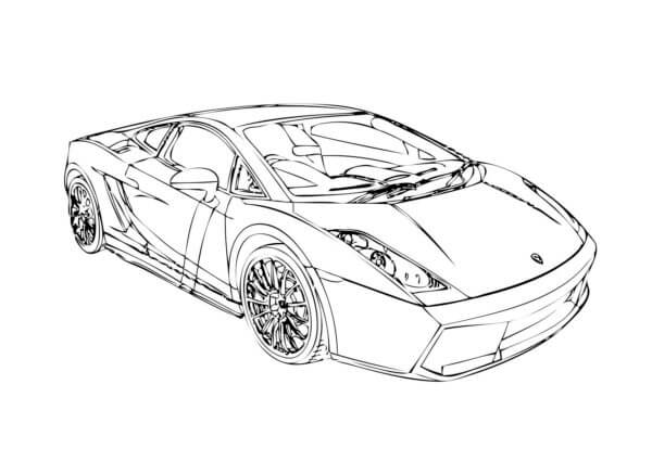 Dibujos de Lamborghini Perfecto para colorear