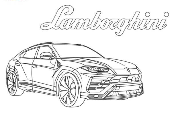 Dibujos de Lamborghini Urus para colorear