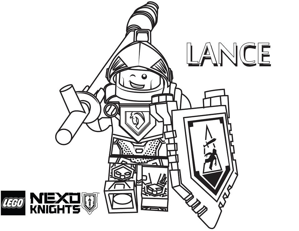 Dibujos de Lance Nexo Knights para colorear