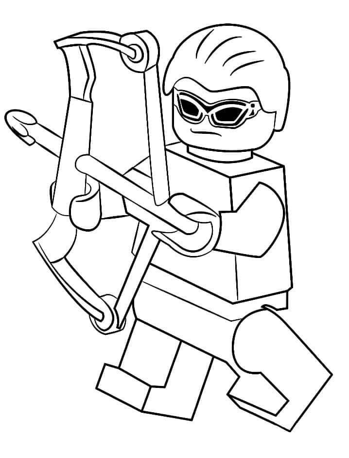 Lego Hawkeye para colorir